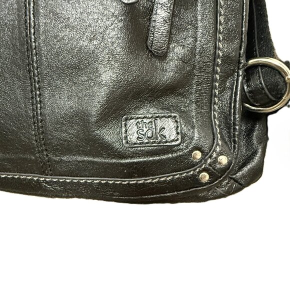 The Sak Ventura Convertible Crossbody Shoulder or Backpack Black Leather Bag main image 2